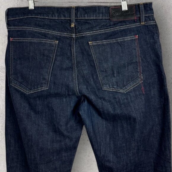 Brand New Men's Robert Graham Resist Kipling Tailored Fit Dark Blue Indigo Jeans - Picture 3 of 11